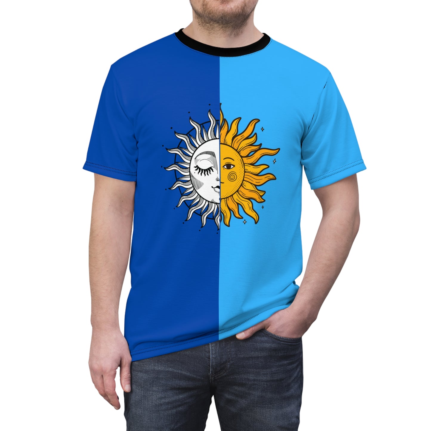 Sun & Moon Multicolor Unisex T-shirt