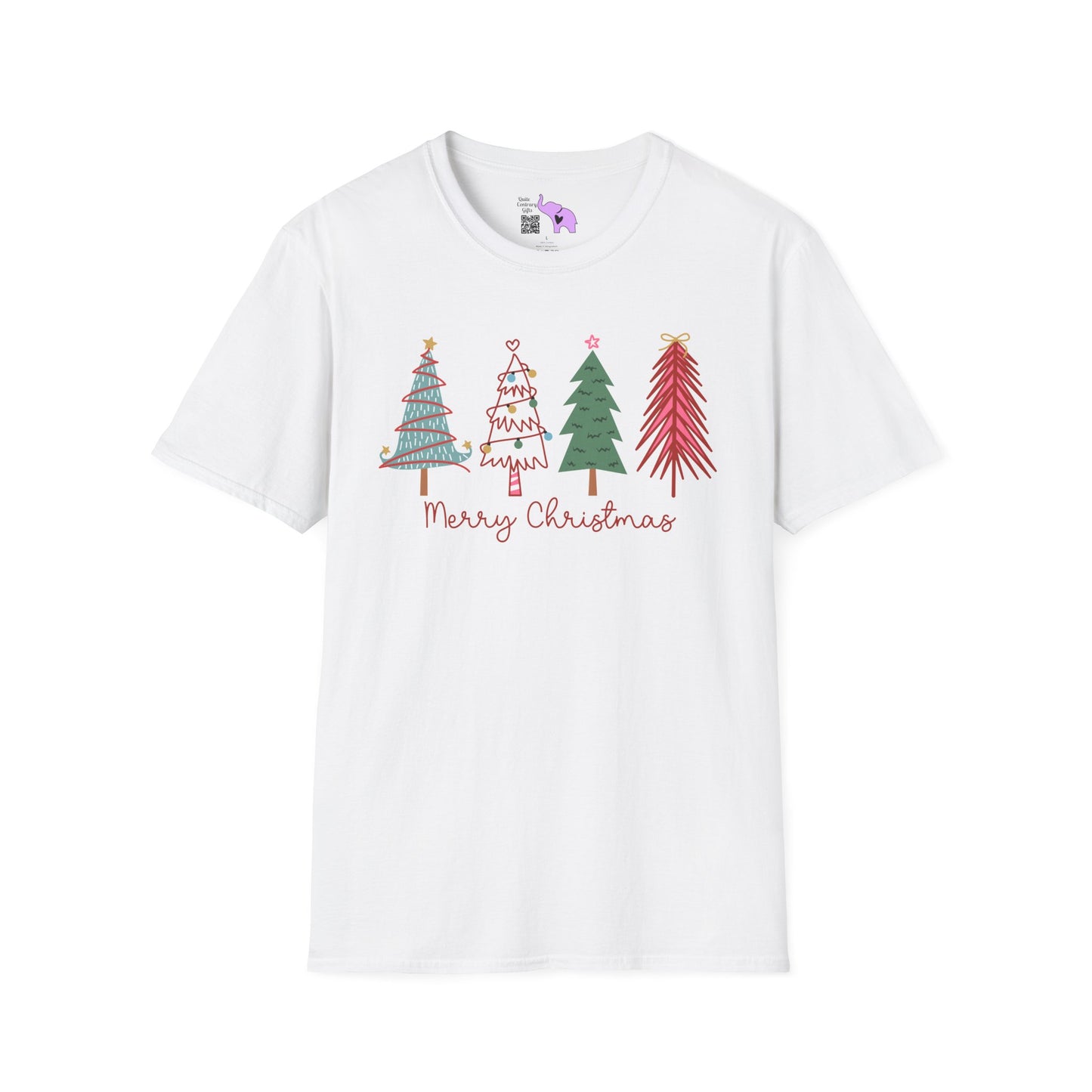 Merry Christmas Trees Adult T-shirt