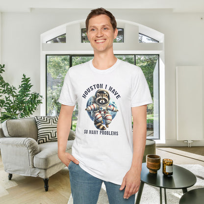 Astronaut Panda Houston I Have So Many Problems Adult T-shirt