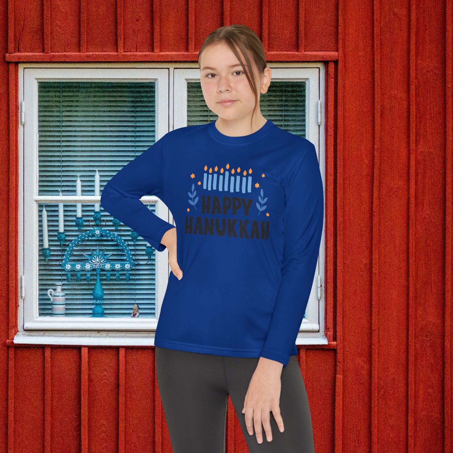 Happy Hanukkah 5 Youth Long Sleeve Tee