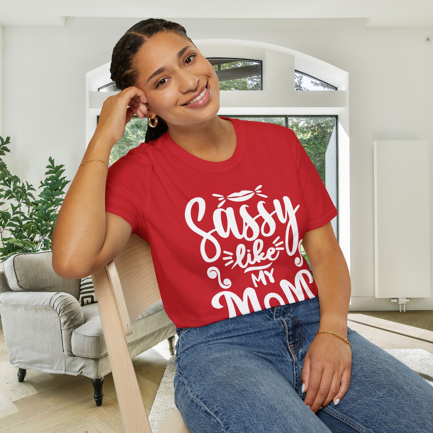 Sassy Like My Mom Adult T-shirt