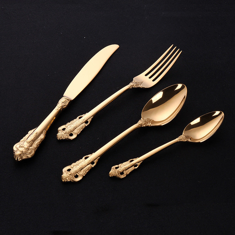 Gold Flatware Set