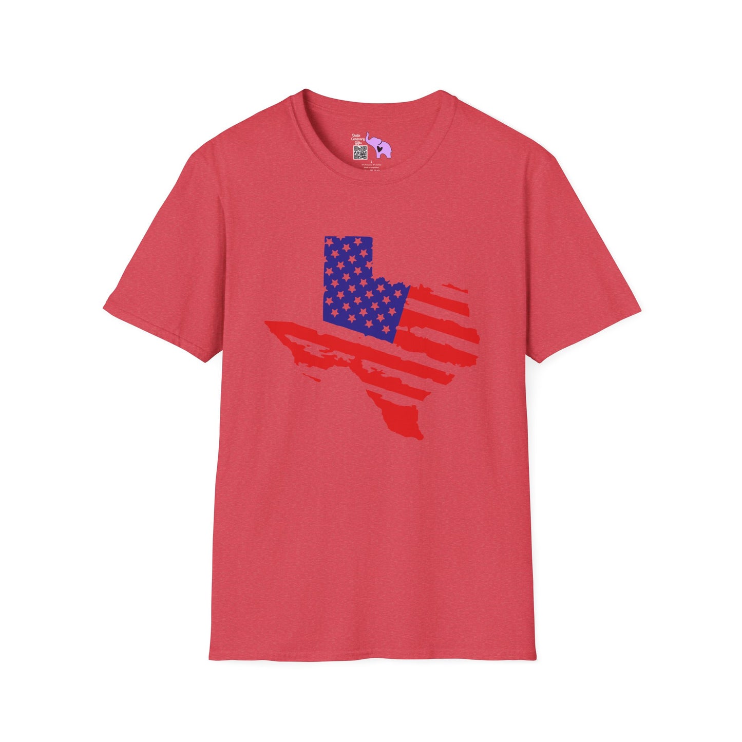 Texas American Flag Adult T-shirt