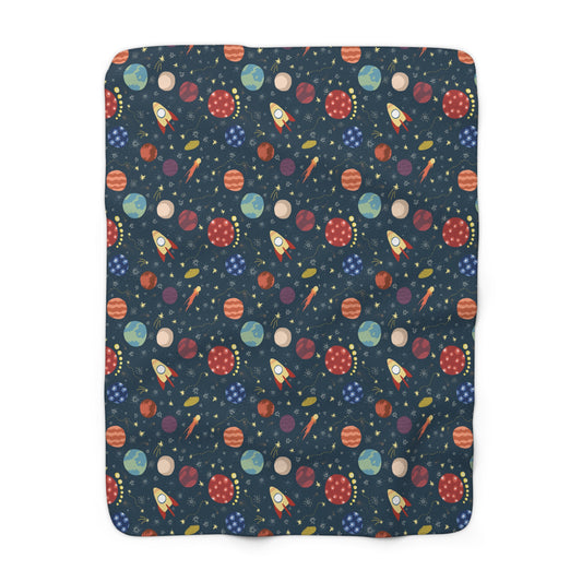 Space Buddies Sherpa Fleece Blanket