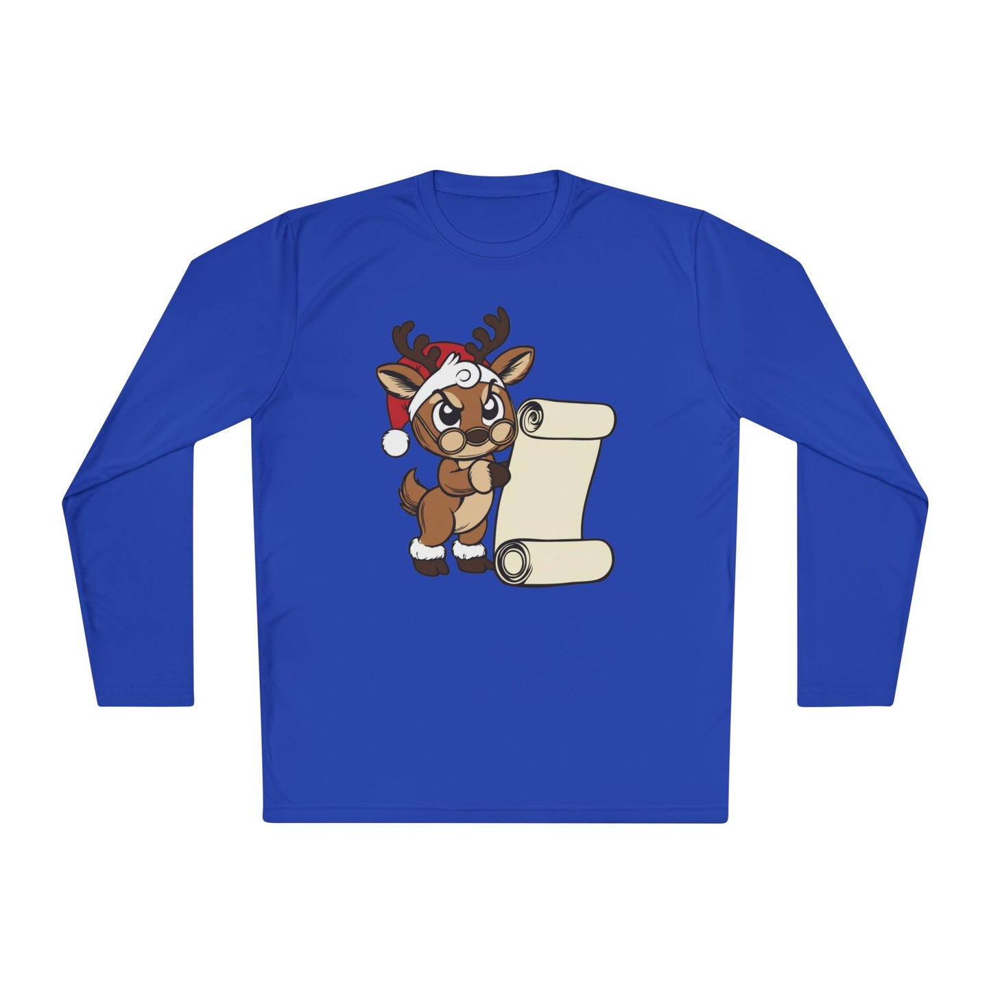 Reindeer Claus Adult Long Sleeve Tee