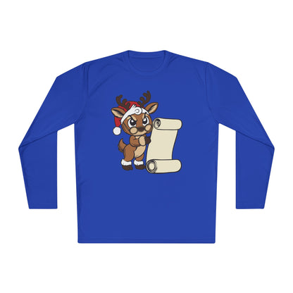 Reindeer Claus Adult Long Sleeve Tee