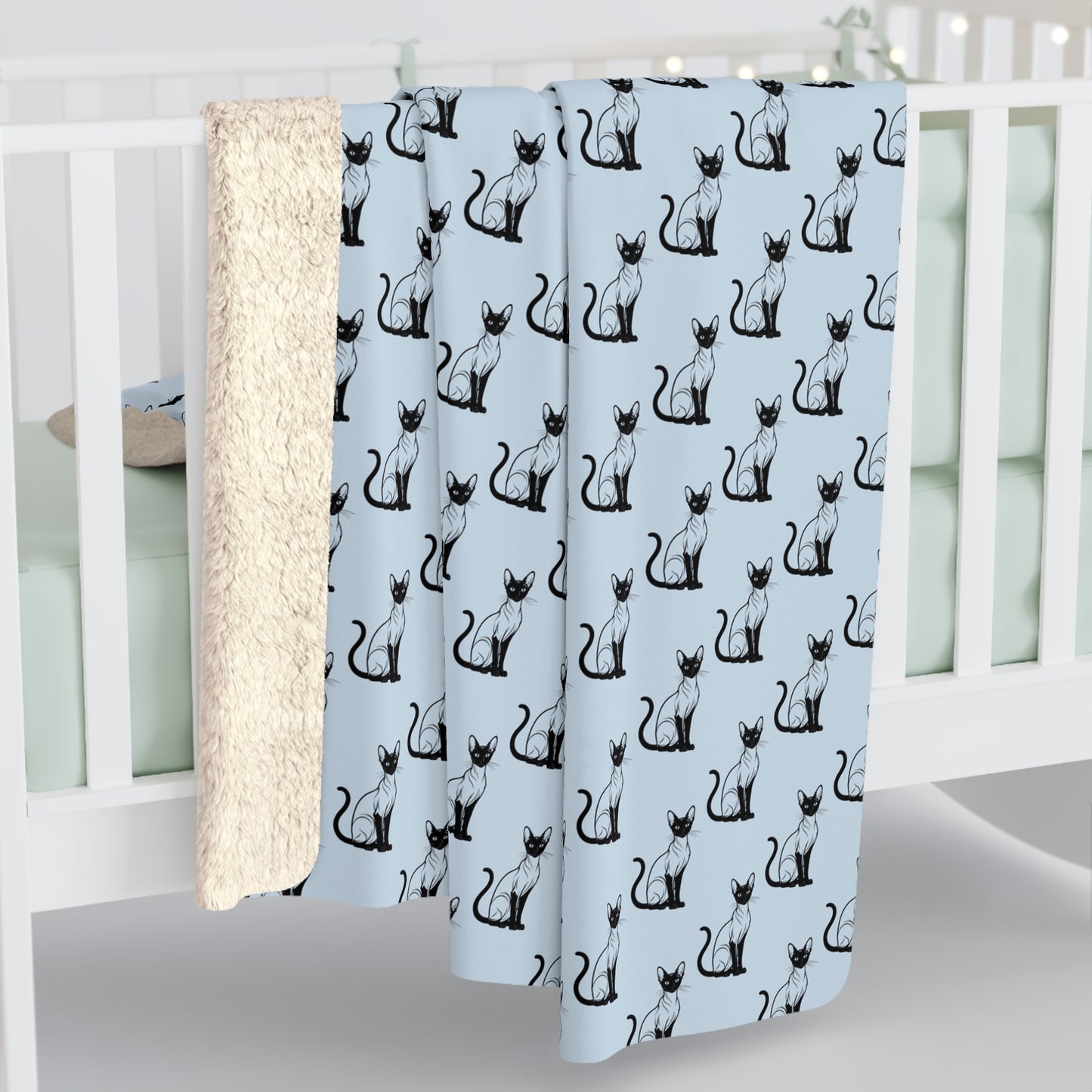 Siamese Charm – Ocean Breeze Fleece Blanket