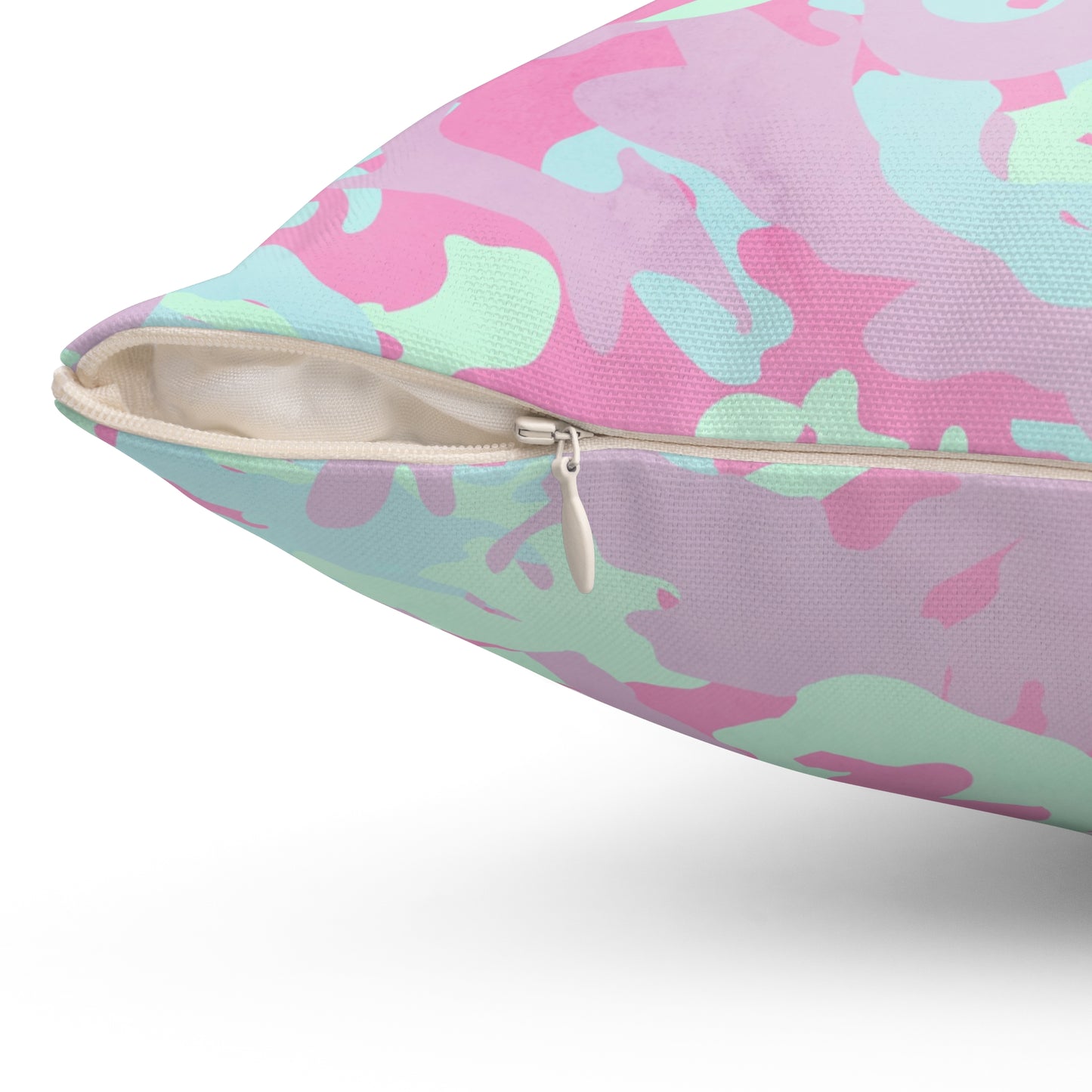 Berry Sorbet Camo Throw Pillow
