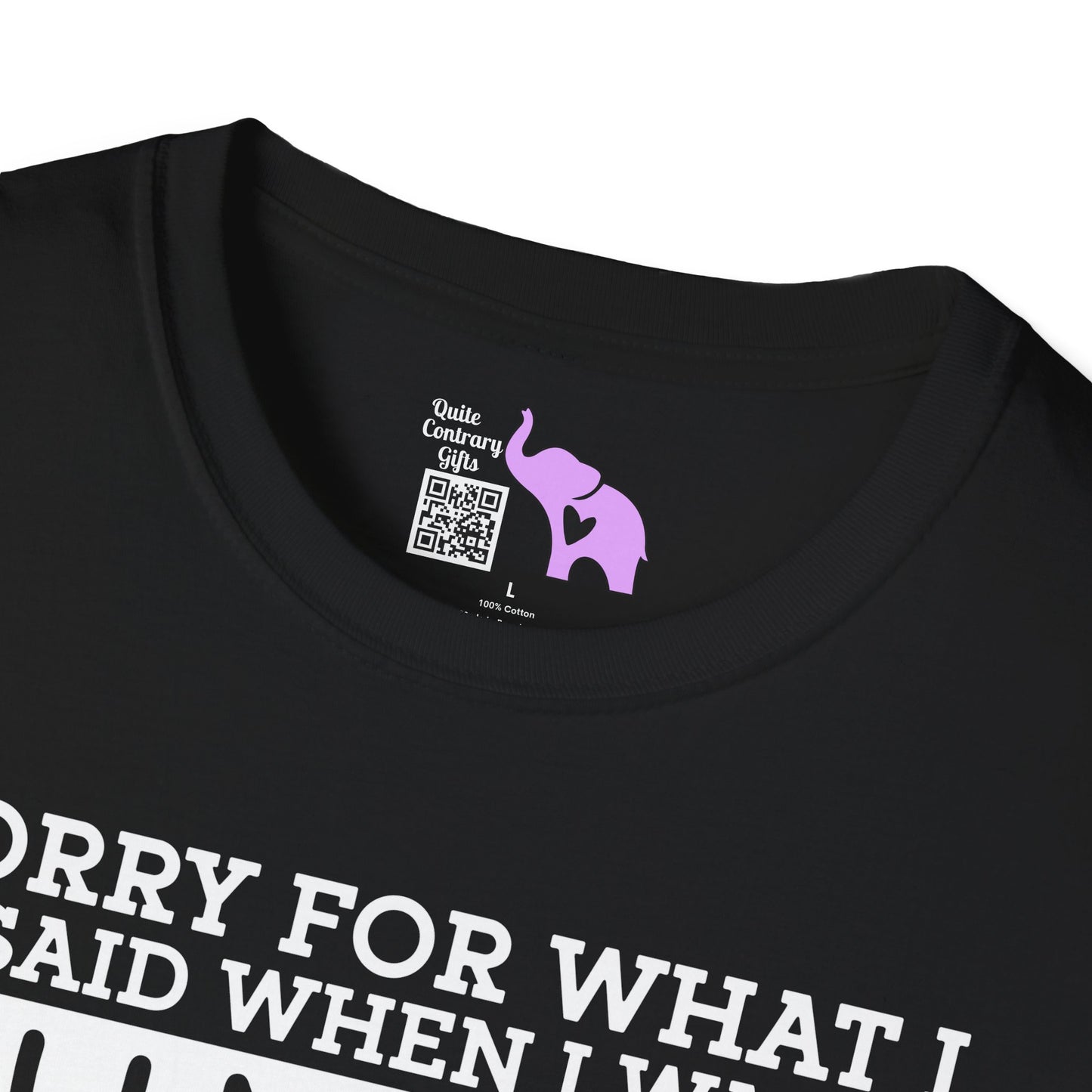 Sorry For What I Said When I Was Hungry Adult T-shirt