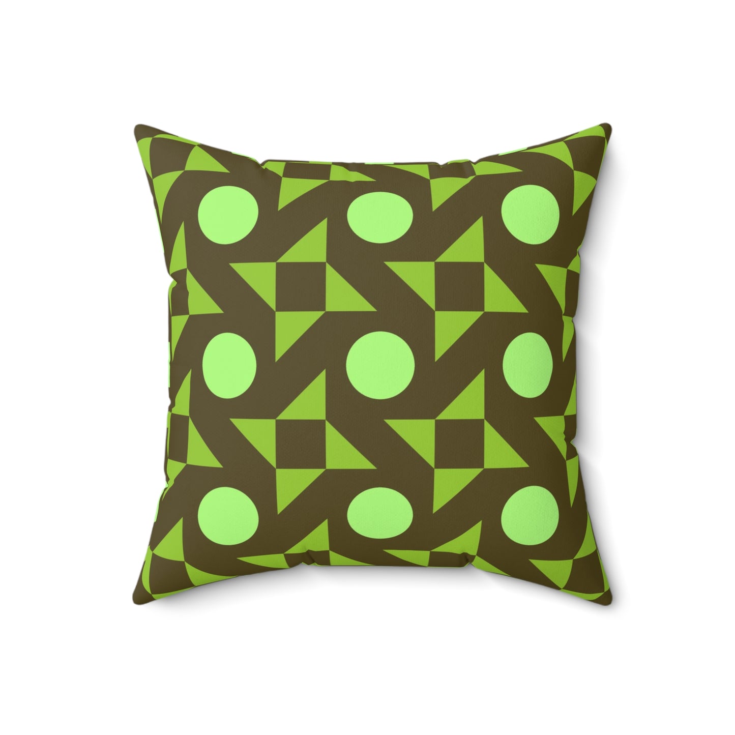 Pistachio Pinwheels Throw Pillow