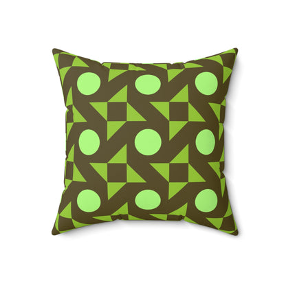 Pistachio Pinwheels Throw Pillow