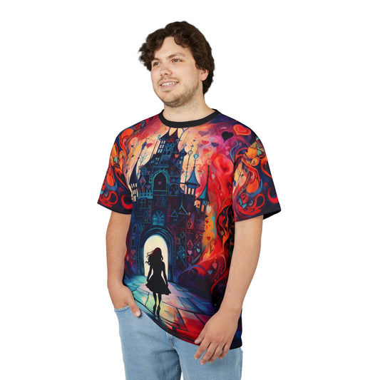 Alice In Wonderland-Themed Adult AOP Tee