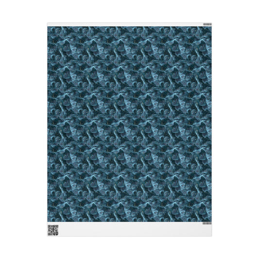 Midnight Sheer & Lace Wrapping Paper