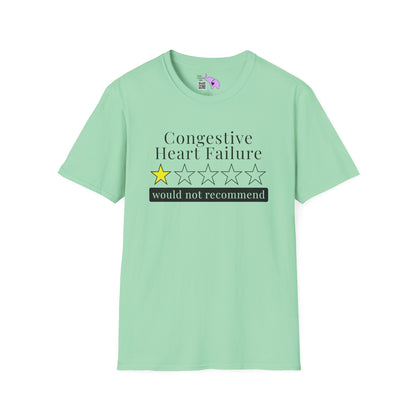 Congestive Heart Failure 1 Star Would Not Recommend Adult T-shirt