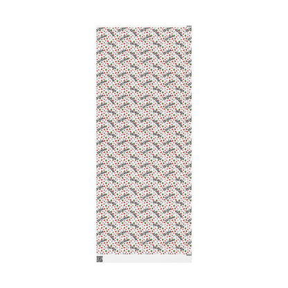 Cute Christmas Santa, Wreath, Snowman Custom Wrapping Paper (Brenda)