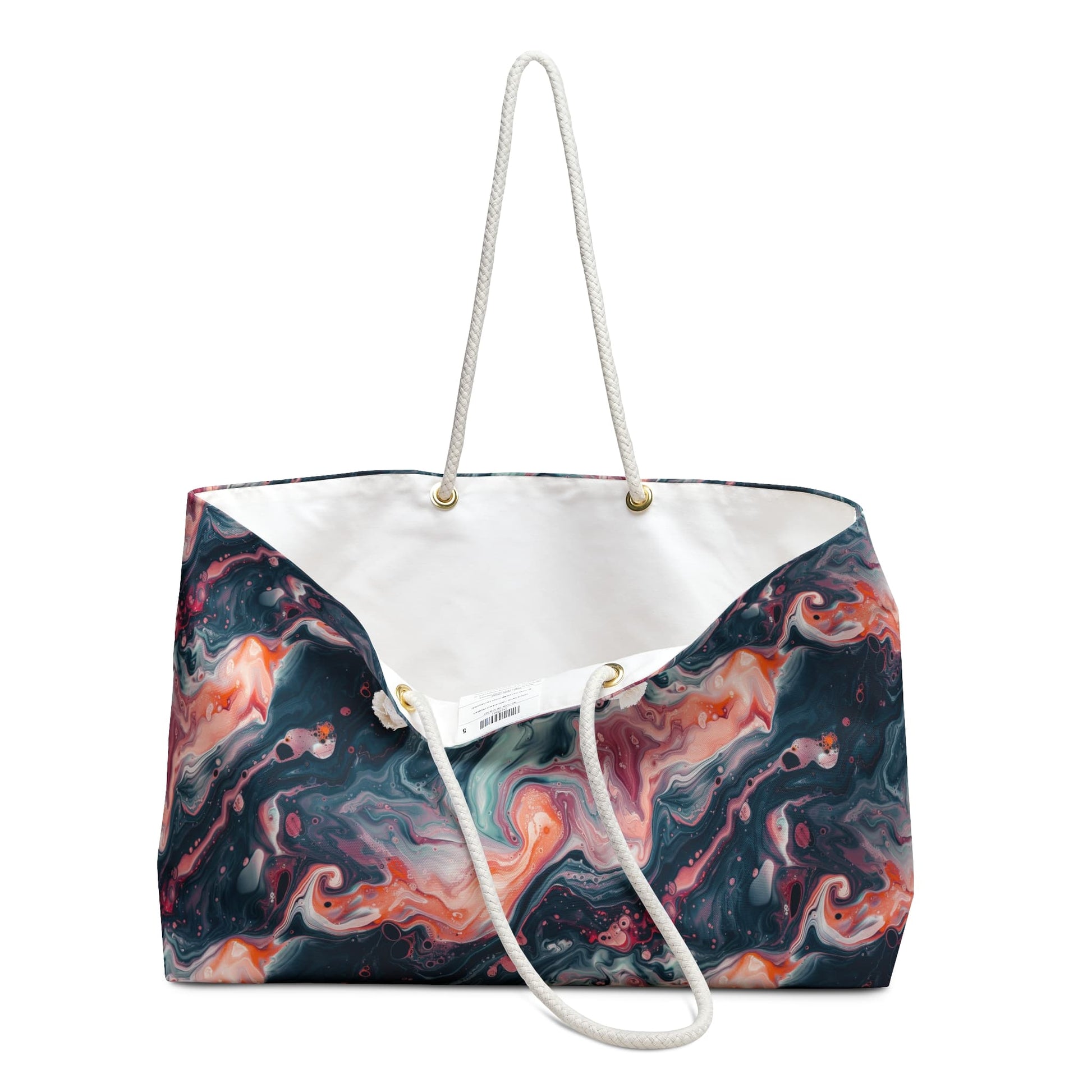 Pink Venom Marble Weekender Bag