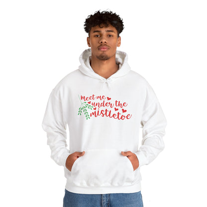 Meet Me Under The Mistletoe Adult Heavy Blend™ Hooded Sweatshirt