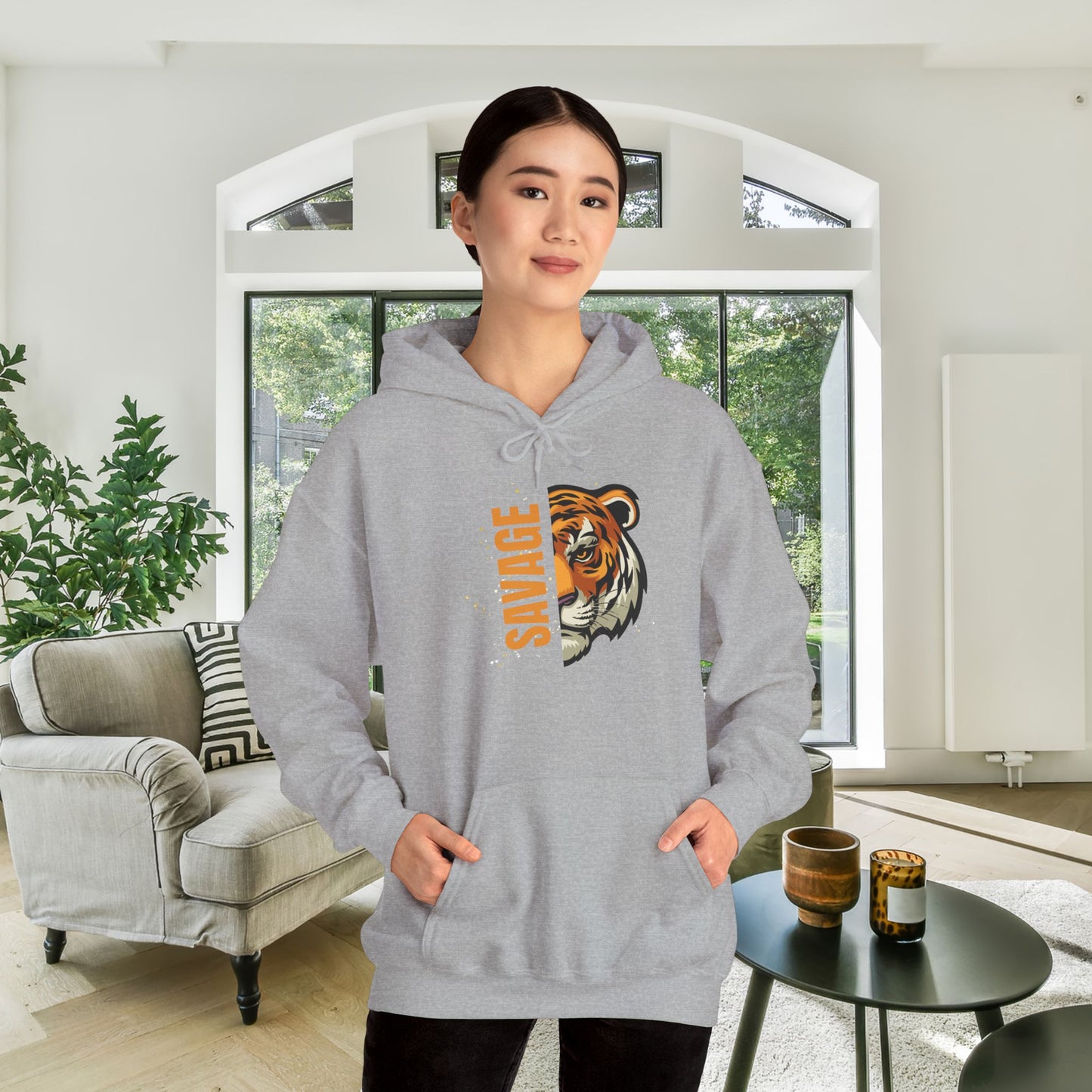 Savage (Tiger) Heavy Blend™ Hooded Sweatshirt
