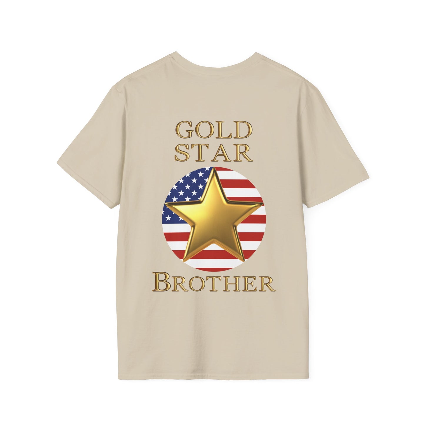 Gold Star Brother Forever Proud Adult T-shirt