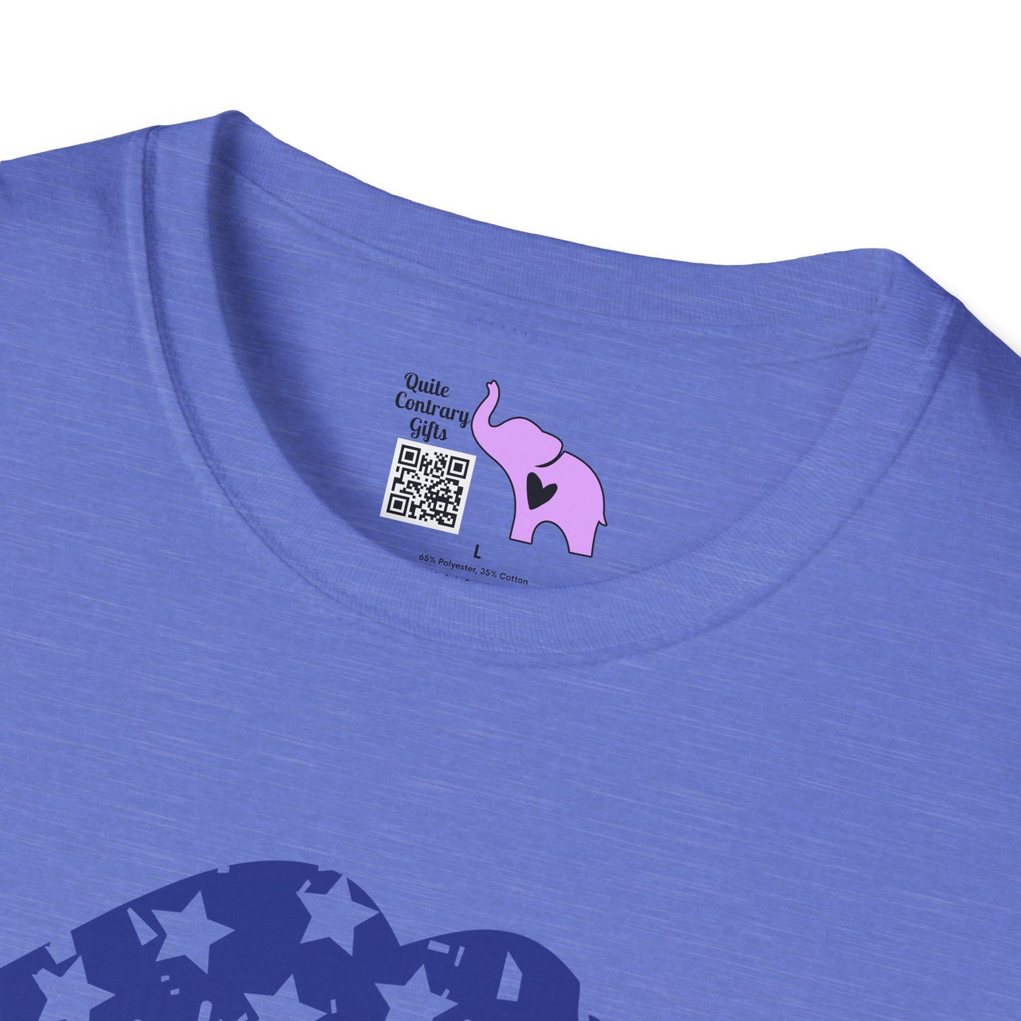 American Mama (Grunge Lips) Adult T-shirt