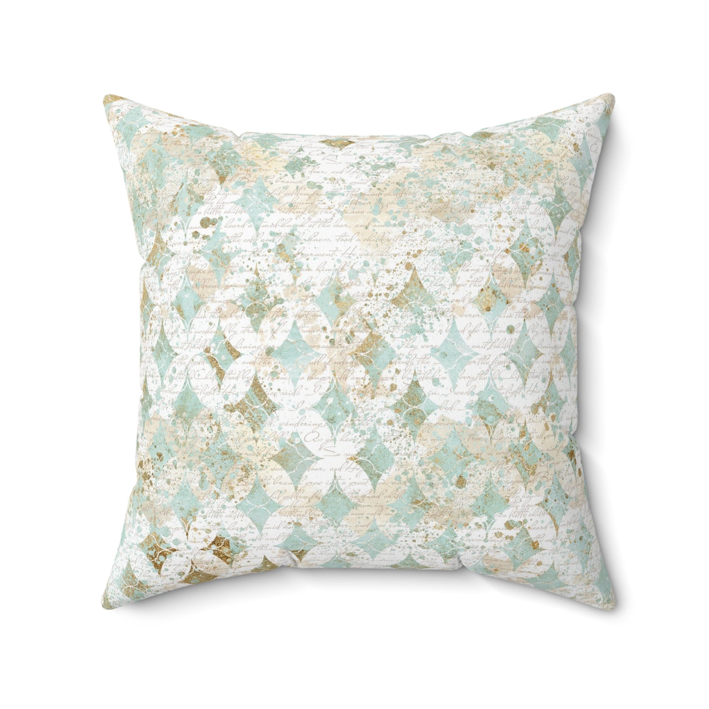 Faded Correspondence Throw Pillow