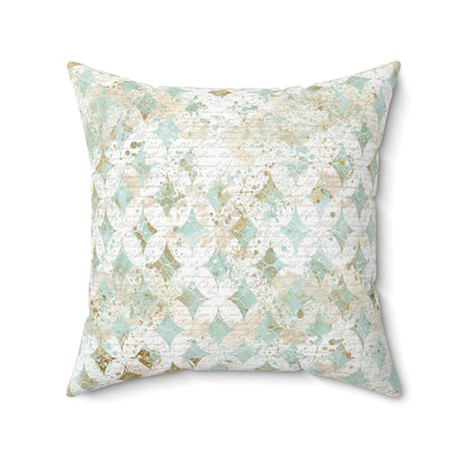 Faded Correspondence Throw Pillow