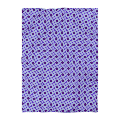 Violet Pinwheels Duvet Bedding Set