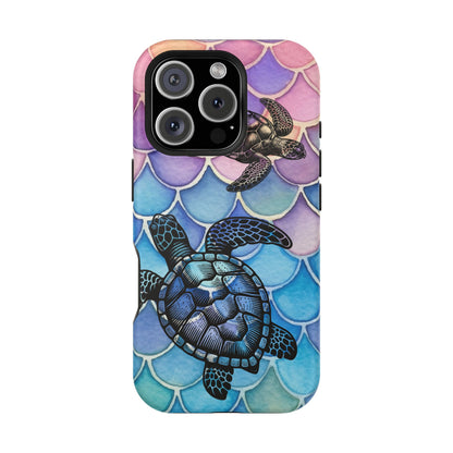 Sea Turtle Silhouette MagSafe® Compatible Tough Case for iPhone