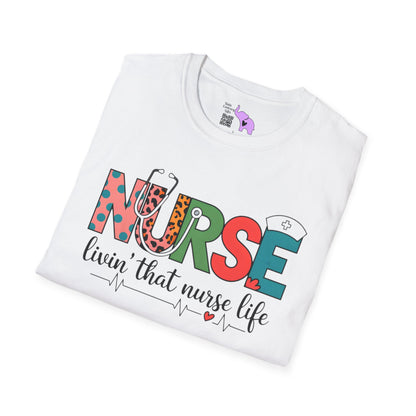 Nurse Livin' That Nurse Life Adult T-shirt