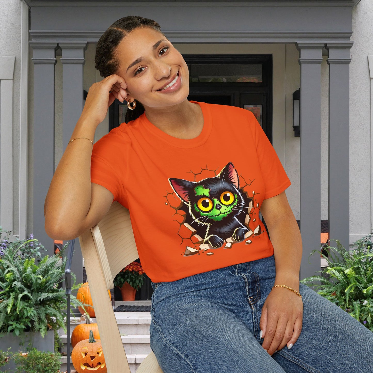 Zombie Kitty Adult T-shirt