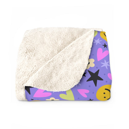 Happy Little Things Fleece Blanket