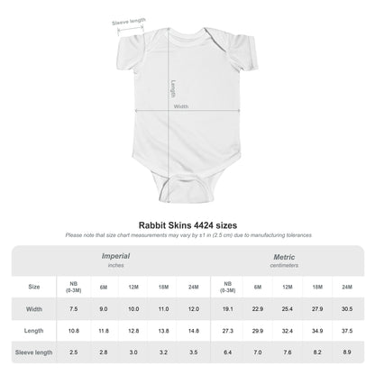 50% Mommy 50% Daddy 100% Adored Infant Fine Jersey Bodysuit