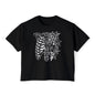 Floral Ribcage Women's Boxy Tee