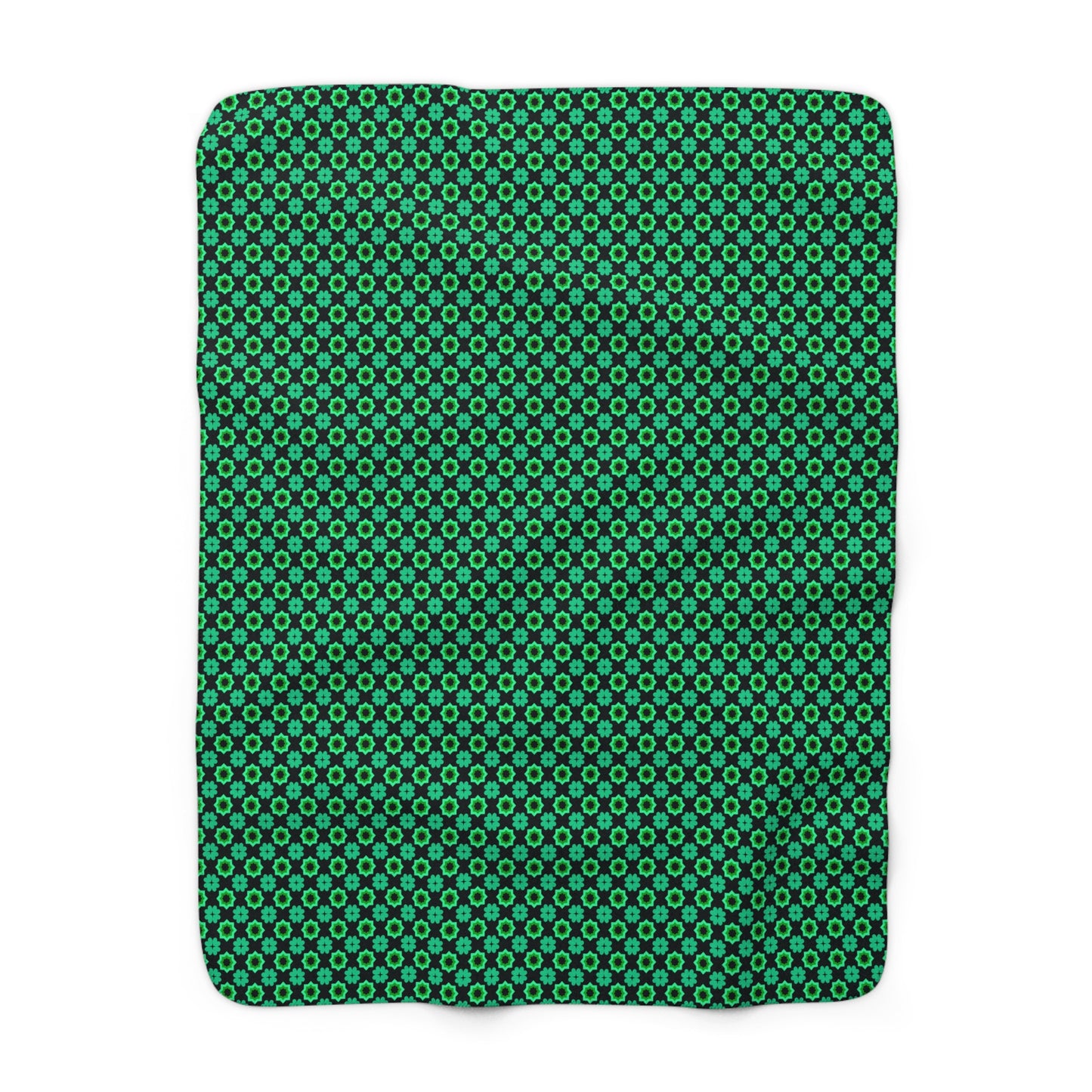 Clover Bloom Burst Fleece Blanket