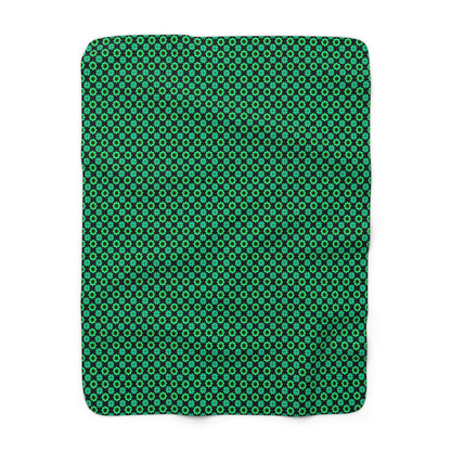 Clover Bloom Burst Fleece Blanket