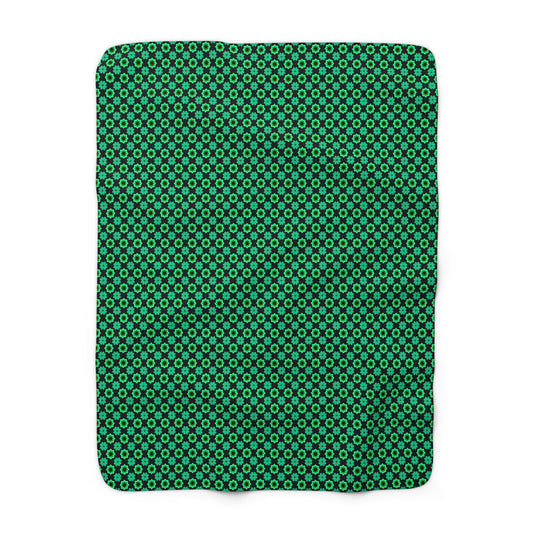 Clover Bloom Burst Fleece Blanket