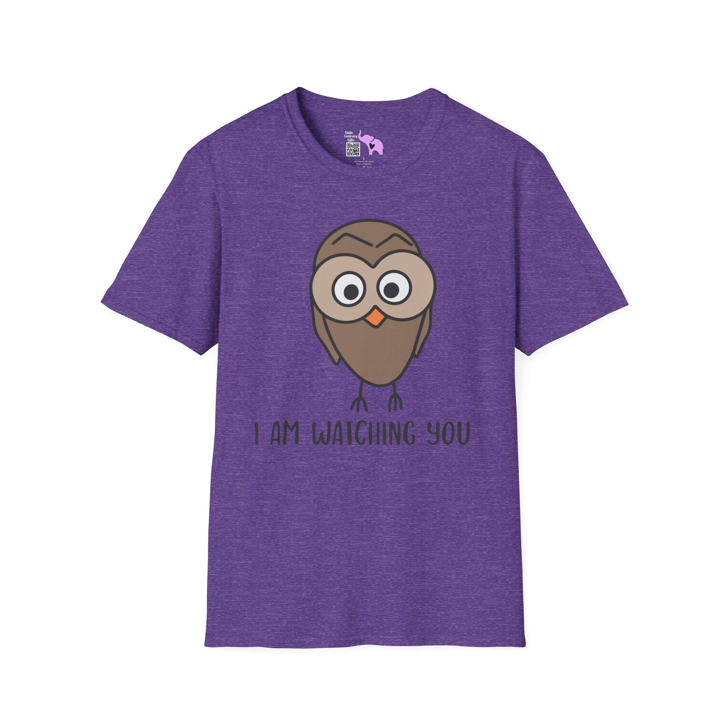 I Am Watching You (Owl) Adult T-shirt
