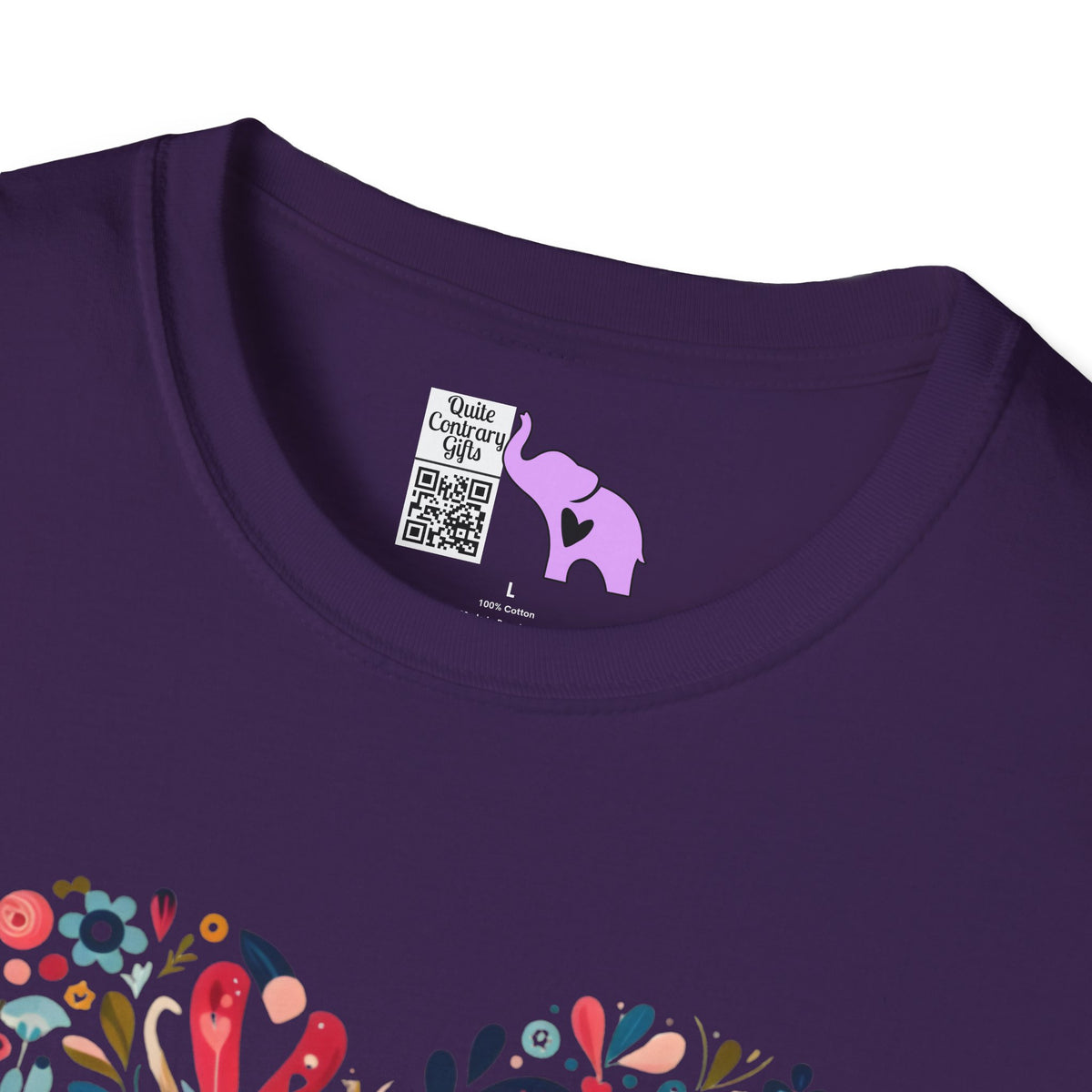 Floral Heart Adult T-shirt