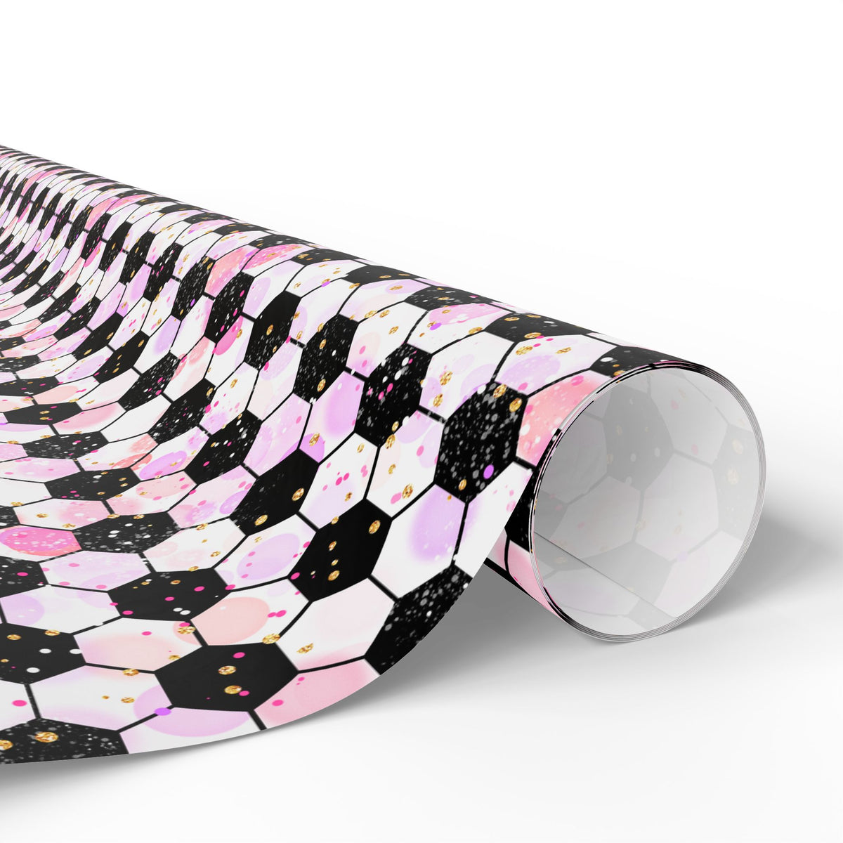 Pink Soccer Fever Wrapping Paper