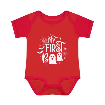 My First Boo Infant Baby Rib Bodysuit