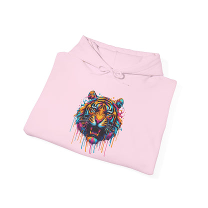 Colorful Tiger Heavy Blend™ Hooded Sweatshirt