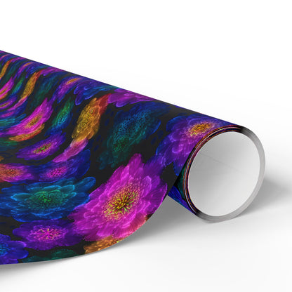 Luminous Carnations Wrapping Paper