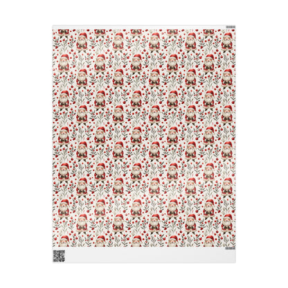 Jingle & Holly Santa Wrapping Paper