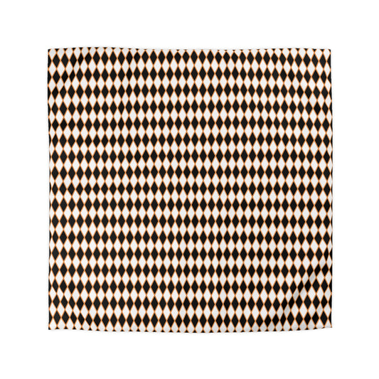 Midnight Ember Harlequin Microfiber Duvet Cover