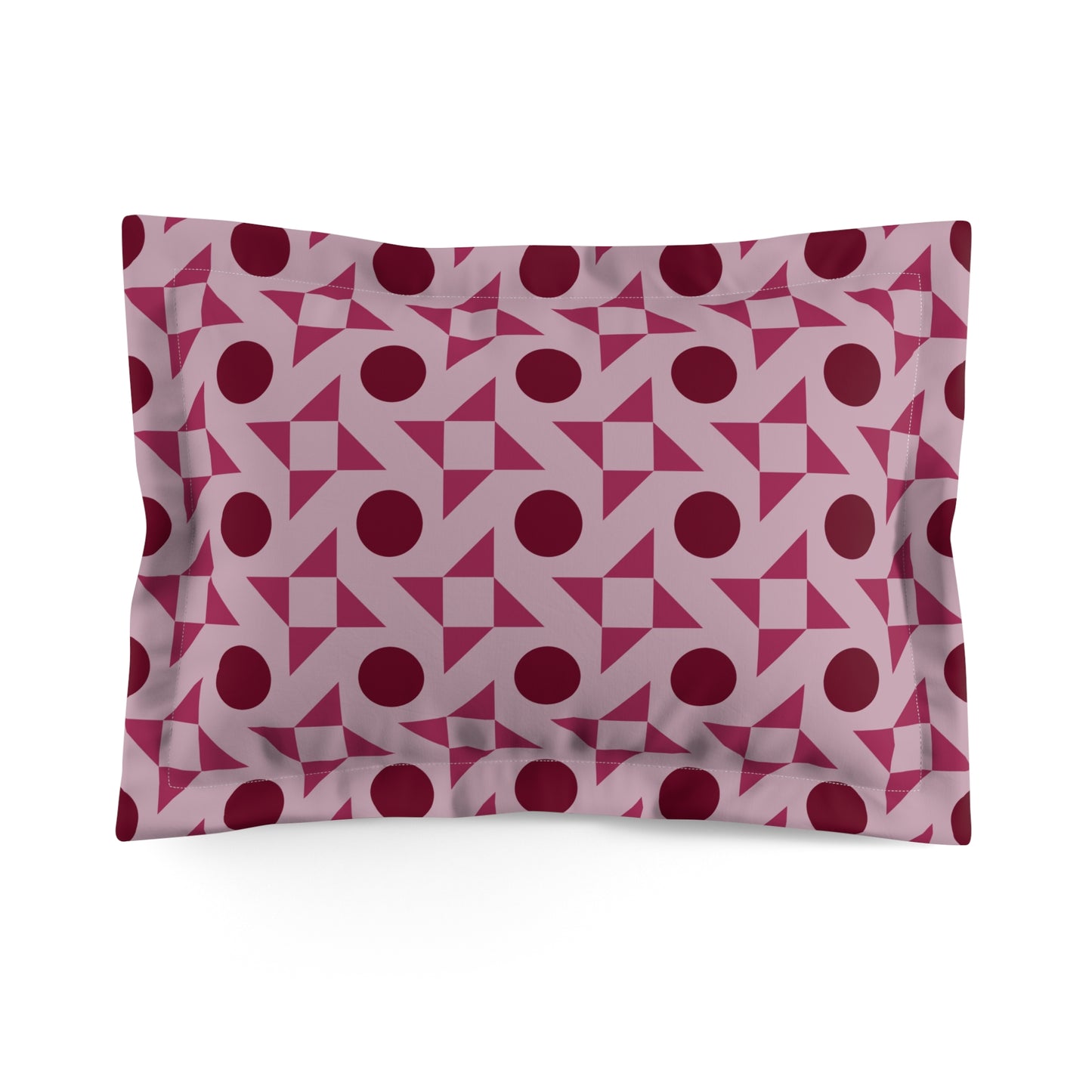 Crimson Pinwheels Basic Bedding Set