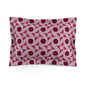 Crimson Pinwheels Microfiber Pillow Sham