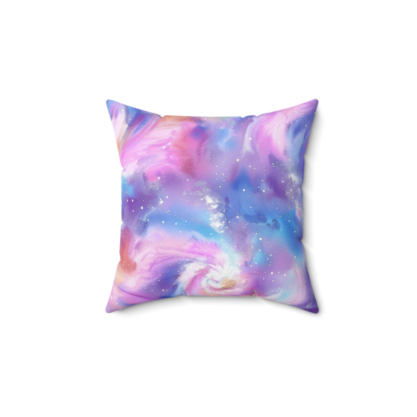Pastel Cloud Color Swirl Throw Pillow