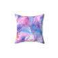 Pastel Cloud Color Swirl Throw Pillow