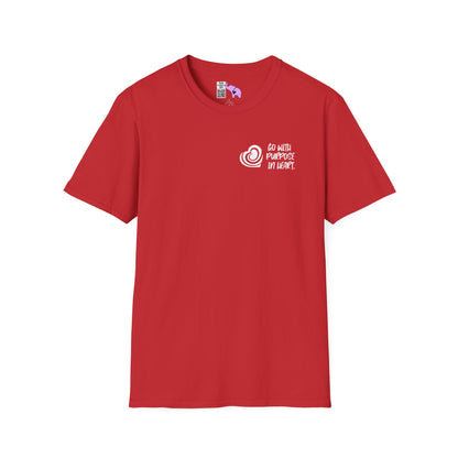 "Go With Purpose In Heart" Hinckley Quote Adult T-shirt