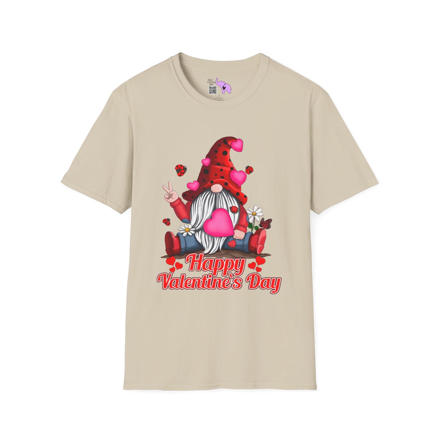 Happy Valentine's Day Gnome Adult T-shirt